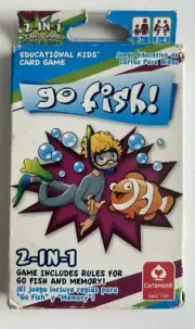 Go Fish & Memory Matching Card Games Educational Kids - Gift Idea - New *Read