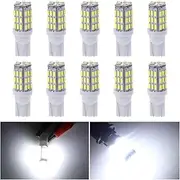 AUCELI T10 921 194 168 LED Bulbs, 10 Pack Super Bright 3014 42-SMD LED Lights, 12V Backup Reverse Lights Replacement White Map License Lights for RV Camper Trailer Boat Trunk, Car Accessories