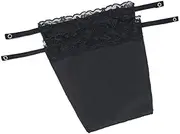[Desenda] Lady Lace Clip-on Mock Camisole Bra Insert Overlay Modesty Panels for Low Cut Tops Perfect for Covering Up No Embarresing Moments