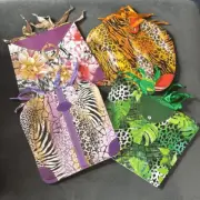 Jungle Themed Handbag Gift Bags 12 Pack Ribbon Handles 4 Designs NEW