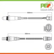 2x New OEM Pre-Cat & Post-Cat Oxygen Sensors For BMW X6M F86 4.4L Twin Turbo