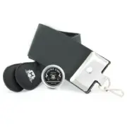 Genuine Black Leather Strop Straight Razor Sharpener with Paste