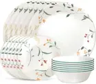Corelle Vitrelle 18 Piece Glass Dinnerware Sets, Service for 6, Triple Layer ...