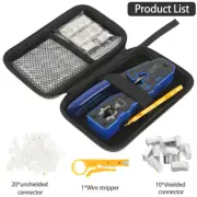 1-5Set RJ45 Crimp Tool 8P Pass Through Crimping Tool Crimper Cat .q