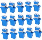 CONGARTENO 15pcs Fiber Optic Lc to Lc Adapter Single Mode Flange Type Connector for Server Rack and Patch Panel for Network and Internet Fiber Coupling