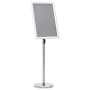 vidaXL A3 Pedestal Poster Stand Silver Aluminium Alloy