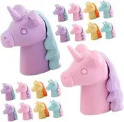 SHOWERORO Erasers for Pencils 36pcs Mini Erasers Desk Toys School Supplies for Students Pencil Topper