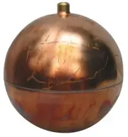 Naugatuck Grc5023ra Float Ball,Round,Copper,5 In