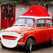 Datanly 18 ft Giant Christmas Decorations for Car Golf Cart Santa Hat for Car Velvet Santa Hat with Beard Car Accessories Santa Claus Decorations for Cars Christmas Car Decor Cover for Most Car