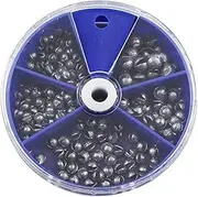 Split Shot Fishing Weights | Fishing Weight Sinkers Beads | Fishing Weight Sinkers Round Split Shot Lead Fishing Accessories, 5 Sizes 0.2g 0.3g 0.4g 0.5g 0.