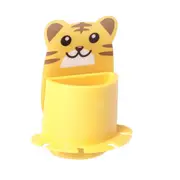 3Pcs Cute Animal Modeling Bathroom Paste Type Toothbrush Toothpaste Rack Household Wall-Mounted Storage Holder Wall Decoration