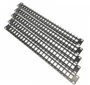 5 Pack Rackmount or Wall Mount 24 Port UTP Keystone Patch Panel (Unshielded