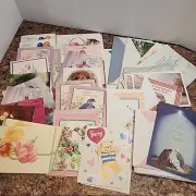 Vintage Greeting Cards Lot Birthday Sympathy Anniversary Holiday Get Well Thanks