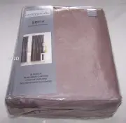 Belmondo Sofia Taupe Pinch Pleat Ready Made Blockout Curtains 300cm x 221cm New