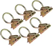 6pcs Truck Accessories Auto Holder Summit Reflector Vent Offs Buckle Adapters Trailers Campsite Hook Anchors Jack Mount Rack Cord Vehicle Retractable Bungee Steel Golden