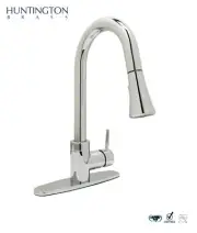 Huntington Brass Pull-Down Kitchen Faucet in a Polished Chrome Finish