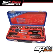 SP Tools 1/4"Dr & 3/8"Dr Socket Set - 12pt Metric/SAE - 55pc | T820199