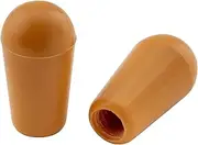 Musiclily Pro Metric M3.5 Guitar 3 Way LP Toggle Switch Tips Switch Knobs Caps for Korea Made Epiphone Les Paul Switches,Amber(Set of 2)