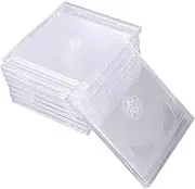 9pcs Acrylic Jewel Cases for Jewel Cases Boxes Storage Holder Cases Acrylic Cases Portable Holders Clear Jewel Cases Discs Cases Double Holder