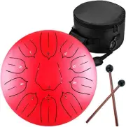 STEEL TONGUE DRUM - 11 NOTES 10 inches - PERCUSSION INSTRUMENT - HANDPAN DRUM