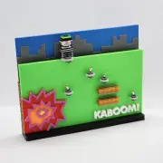 Atari 2600 Diorama - Kaboom! - Art / Shelf Decor / Game Room