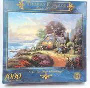 JIGSAW PUZZLE, THOMAS KINKADE, "A NEW DAY DAWNING" SEALED