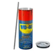 20-ounce stainless steel tumbler with lid, Cool tumbler mug, gift for him/her WD40-1