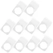 HOMSFOU 10pcs Box Coin Collection Box Transparent Coin Storage Organizer for Safe Display and Easy Handling and Collectibles