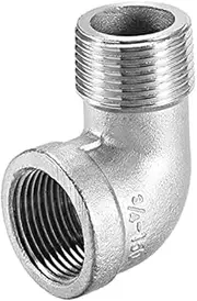 XYWHPGV Stainless Steel 201 Cast Pipe Fittings 90 Degree Elbow 3/4 BSPT Female X 3/4 BSPT Male Thread(d90eb e6590 f621a 7574f 09942 5bb9a