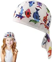 [Generic] UV Protection Headscarf,Hair Scarf Cycling Sun Hat - Breathable Fish Print Hair Wrap Head Cover for Men Women Outdoor Beach