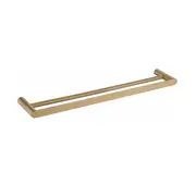 800mm Sleek Double Towel Rail(Brushed Gold)
