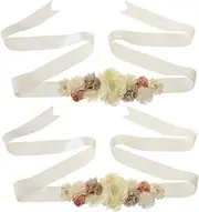 Beatifufu Floral Belly Belt Maternity Sash Sashes Shower Decor Pregnancy Shoot Maternity Belt Floral Decor Belly Band