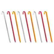 9 Pcs Stake Ground Nail Curved Hook Tent Stakes Anchoring Tents