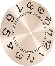 HAKIDZEL Clock: Metal Clock Dial Replacement DIY Clock Accessory 243mm Rose Gold