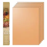 Copper Grill Mat Set of 5 - Non-Stick BBQ Outdoor Grill, Copper Grilling Mats...