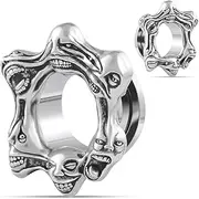 [COOEAR] Screw Back tainless Steel Ear Tunnel and Plug Gauges for Earrings, Simple Design Piercing Expander Stretchers