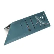 3 Pcs 3D Mitre Angle Measuring Square Size Measure Tool With Gauge & Ruler blue