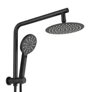 Simplus 8" Rain Shower Head Set Matte Black 2 in 1 Dual Handheld Shower Wall Mounted