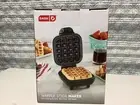 Dash Waffle Stick Maker Teal Aqua Non-Stick