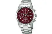 SEIKO Selection SBTQ045 Red Dial Men's Quartz Chronograph Watch