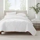 Simply Clean Ultra Soft 3 Piece Hypoallergenic Stain Resistant Pleated Duvet ...