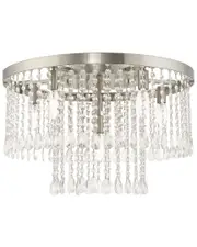 Livex Elizabeth 6 Light Brushed Nickel Ceiling Mount