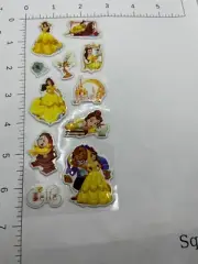PUFFY STICKER SHEET: Disney Belle Beauty and the Beast Gaston France princess
