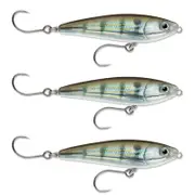 3x Rapala 7cm Saltwater X Rap SubWalk Walk the Dog Bait Fish Lures - Pinfish