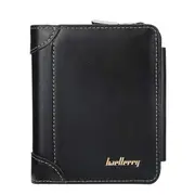Men Faux Leather Causal Business Zipper Coin Wallet