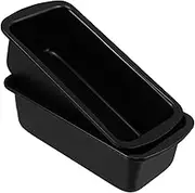 CIYODO 2pcs Non-Stick Stainless Steel Baking Molds Rectangle Trays Loaf Pan Cakes Bread Molds