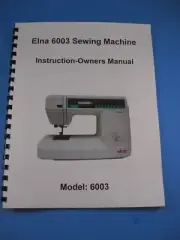 Elna 6003 Sewing Machine Manual - Printed