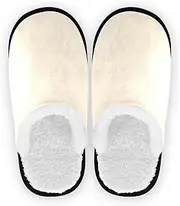 [Joisal] Antique White Women's House Slippers Lightweight Womens Slippers Size 8 with Storage Bag, Antique White, 5-8 Women/9-12 Men