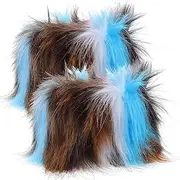 [LIFKOME] Faux Fur Wrist Cuffs Arm Sleeves for Women Arm Warmers Fashion and Comfortable