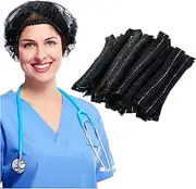 500 Pieces Disposable Hair Nets Food Service Bulk, Women Bouffant Cap Non Woven Clip Caps, 21 Inch Hair Head Cover Nets